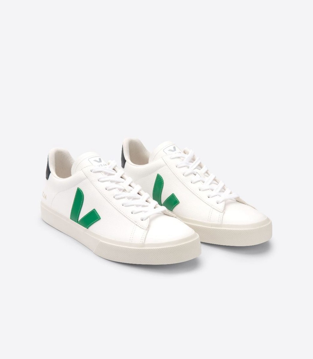 Tenis Veja Hombre - Campo Chromefree Cuero - Blancos - 819DTQOYE